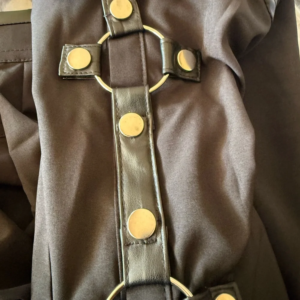 Men's Black Buckle Detail Shirt - Picture 5 of 6